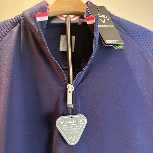 Callaway Performance Jacket Blue Red Color-Block Design - Picture 7 of 15